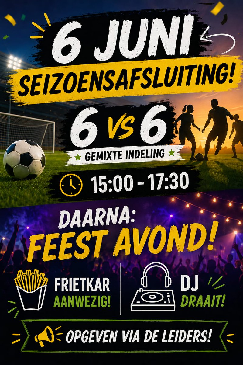 svDCS's tweet photo. Seizoensafsluiting DCS Seniorenteams. Meld je aan!!! https://t.co/uvclj3zp7D