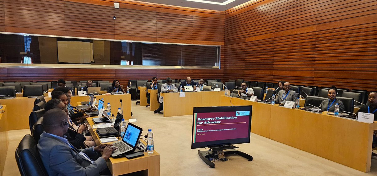 OAFLAD's tweet photo. ✅ Day 3 brought our Transformative Advocacy Training to a close in Addis Ababa.

Yesterday, Technical Advisors mapped funding sources, launched the TA Network, made 45-day advocacy commitments, and finalized 6-month country workplans.

We also extend our sincere appreciation to the Technical Advisors representing the First Ladies of 14 Member States who actively took part in this training: Burundi, Botswana, Congo Brazzaville, Equatorial Guinea, Ghana, Kenya, Liberia, Namibia, Nigeria, Rwanda, Senegal, Sierra Leone, South Sudan, and Zimbabwe. 
#BuildingResilience #OAFLAD