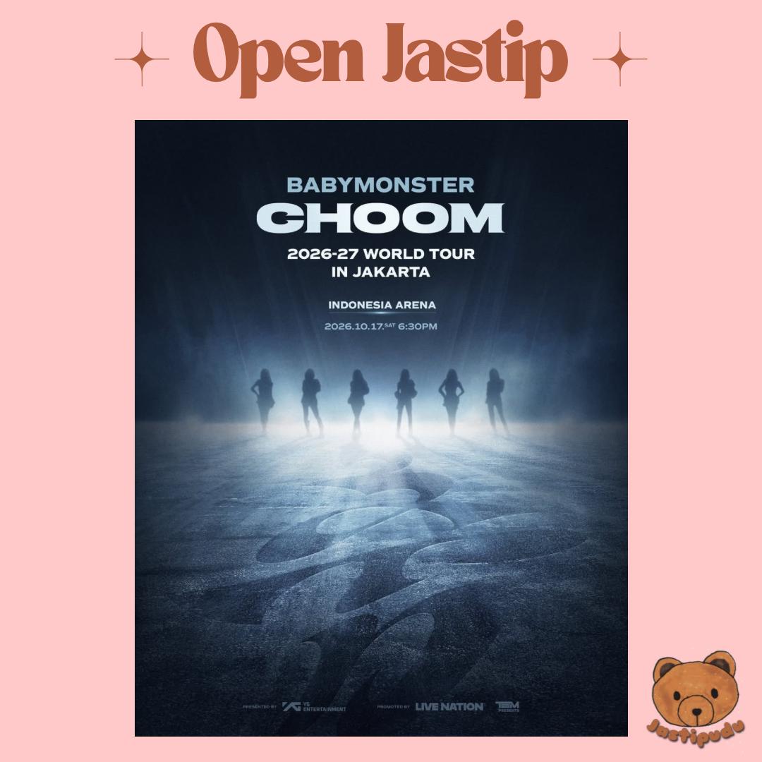 ABCrhany's tweet photo. ✨OPEN JASTIP BABYMONSTER CHOOM 2026-27 WORLD TOUR IN JAKARTA✨

🩶 Fee : IDR 250K / tix 
🩶 Bookslot : IDR 50K
🩶 Menggunakan data customer
🩶 Diurus sampai E-tiket

DM / click link in bio for more details and order!🖤

#babymonster #baemon #babymonsterinjakarta #jastiptiket https://t.co/dN4u17TBga