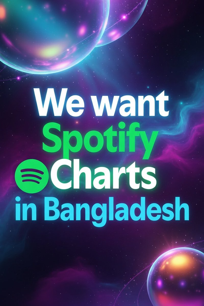ChityOv's tweet photo. Bangladesh has millions of active music listeners and dedicated streamers. BD ARMYs stream every day and support artists worldwide. It’s time for Spotify Charts to recognize Bangladesh too. @spotify @spotifycares https://t.co/pQeoRyWf9e
