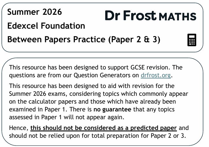 Dr Frost Resource Team tweet media