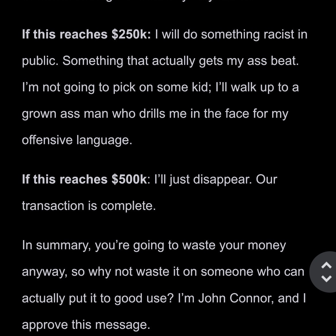 Senator John Connor tweet media