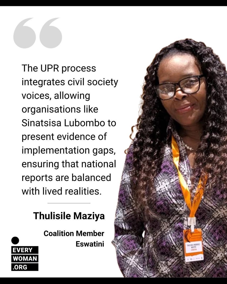 EveryWoman_Org's tweet photo. #CSOs help ensure recommendations are grounded in lived experience. They translate evidence from frontline work into policy language.

Learn more about our new UPR initiative: https://t.co/hNSfkr0ccA 

#UPR52 #EndVAWG #ForAllWomenAndGirls #UniversalPeriodicReview #EveryWoman https://t.co/7mgl0WrtKp