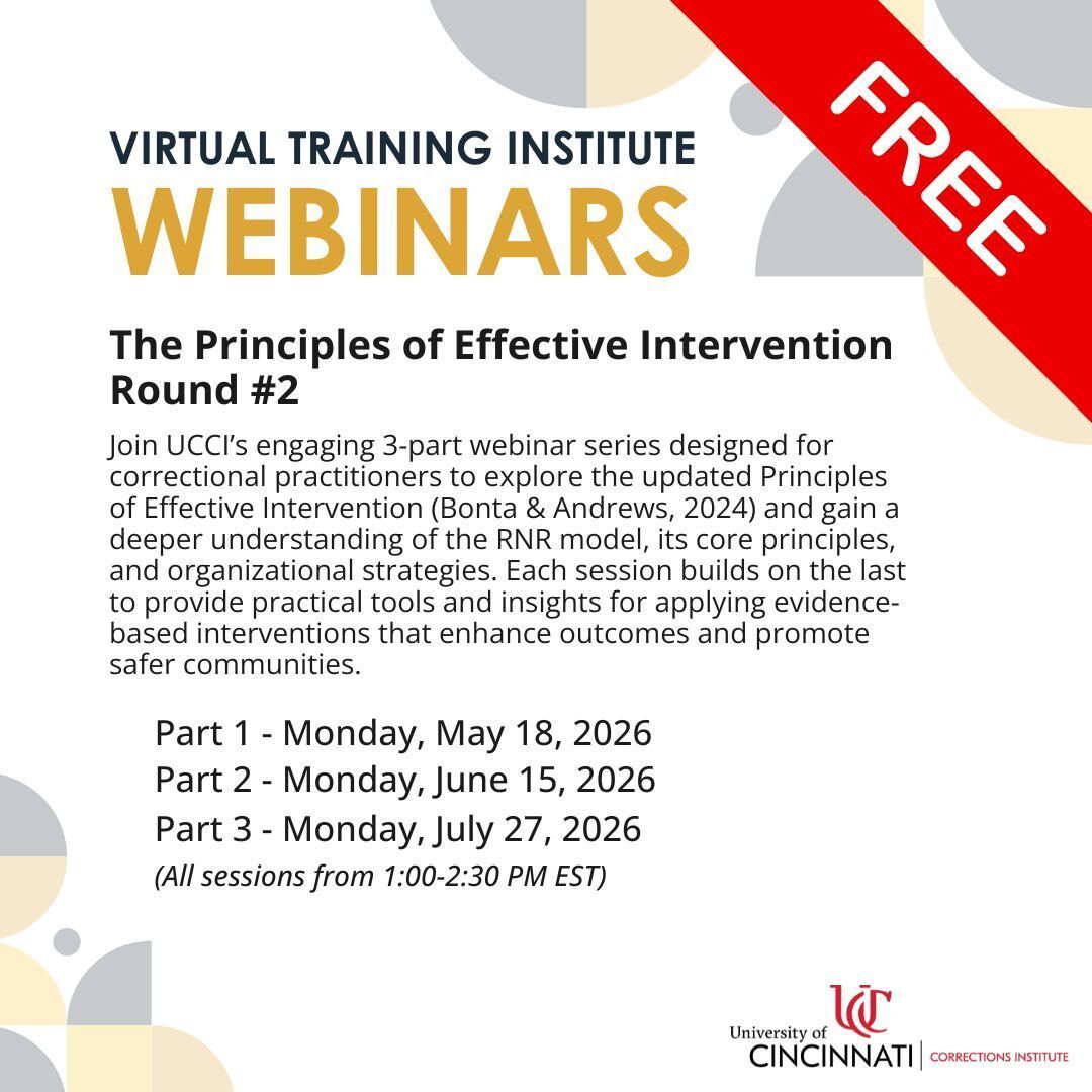 UCCorrections's tweet photo. Sign up now for UCCI's upcoming webinars. Read more and register here: https://t.co/2vkDqzNUFI https://t.co/VBDubARP1m