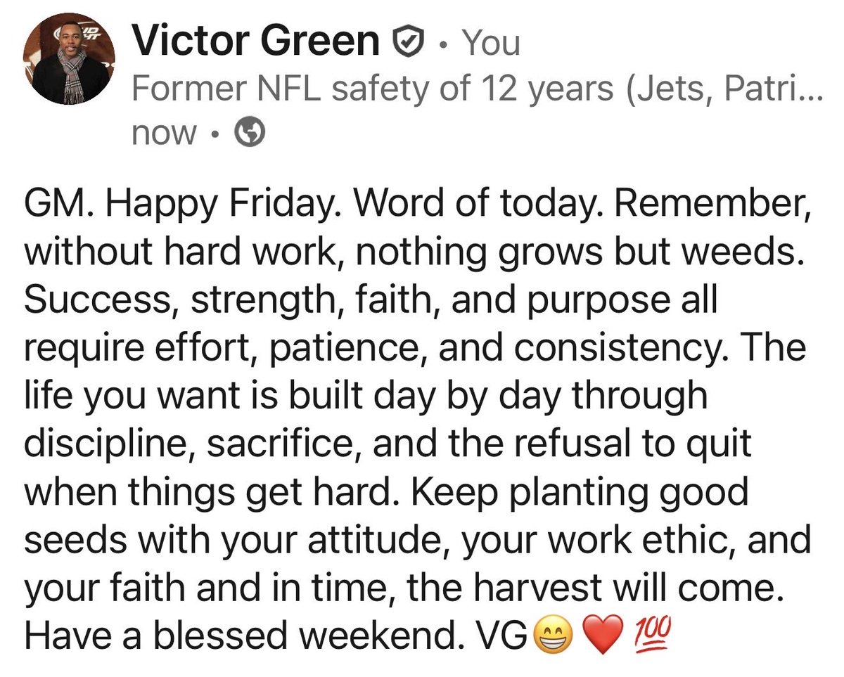 Victor Green tweet media