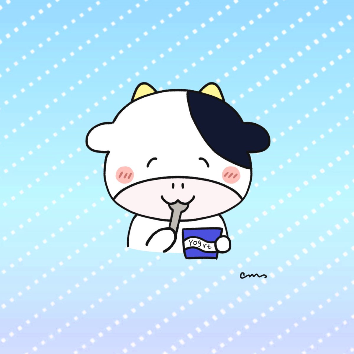 catmint_catnip's tweet photo. 5月15日はヨーグルトの日

腸内環境を整えよう！

#イラスト
#illustration 
#おえかき
#牛イラスト
#ヨーグルトの日 https://t.co/obP7gyBBsS