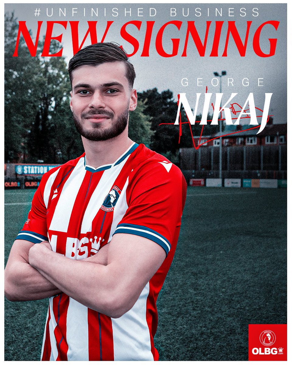 DorkingWDRS's tweet photo. NIKAJ IS A WANDERER ✍️

We are delighted to announce our first close season signing, with forward George Nikaj signing a two-year deal at the club.

Read more: https://t.co/j9J3ZsOwnN

#UnfinishedBusiness https://t.co/mGVousWEdg
