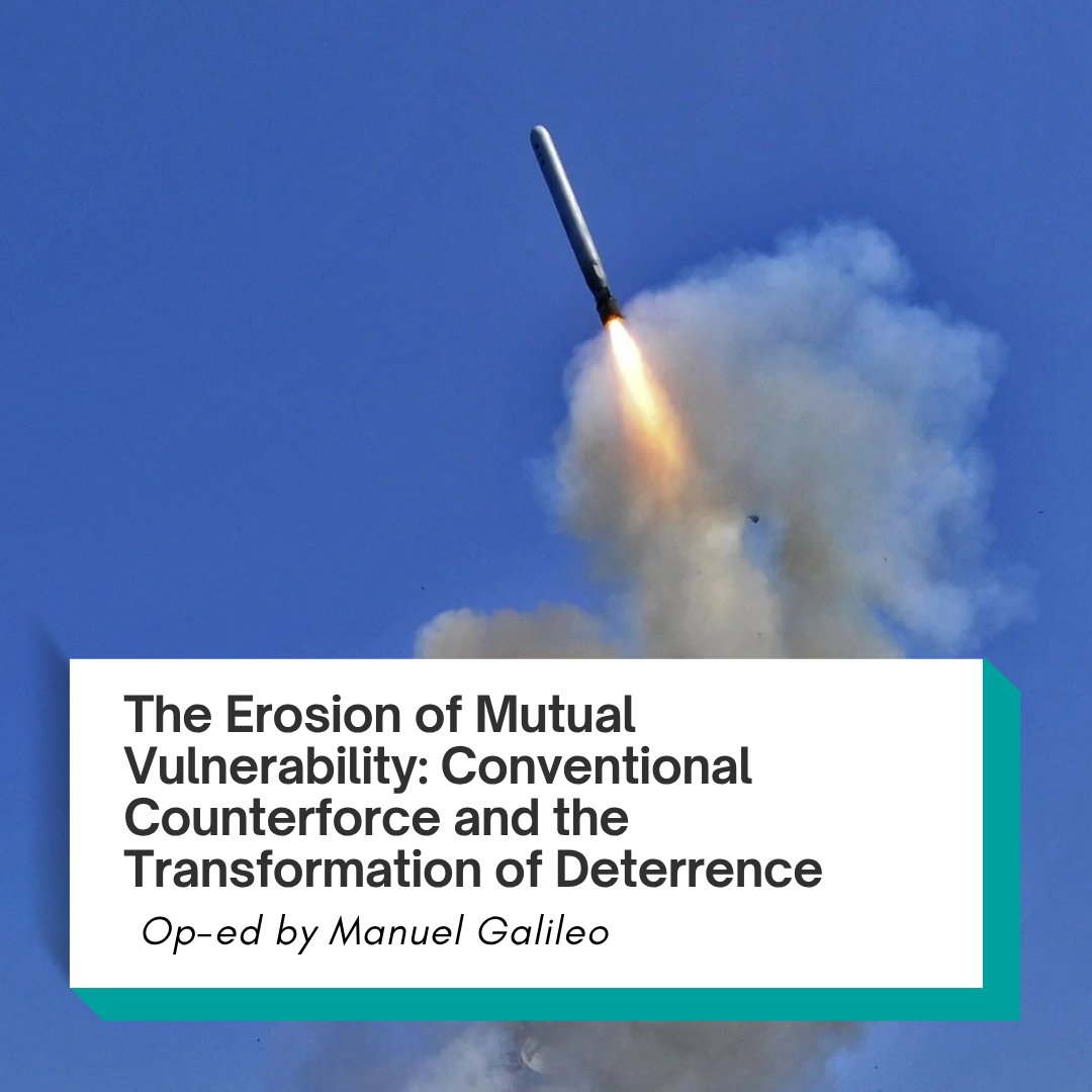 SCRAPweapons's tweet photo. In his latest op-ed for @YaleJournal of International Affairs, our Military Analyst Manuel Galileo writes on the erosion of mutual vulnerability and the transformation of deterrence with the advancement of non-nuclear strike capabilities

Read his analysis https://t.co/kMnxw9sLey https://t.co/tuCOJZoEhT