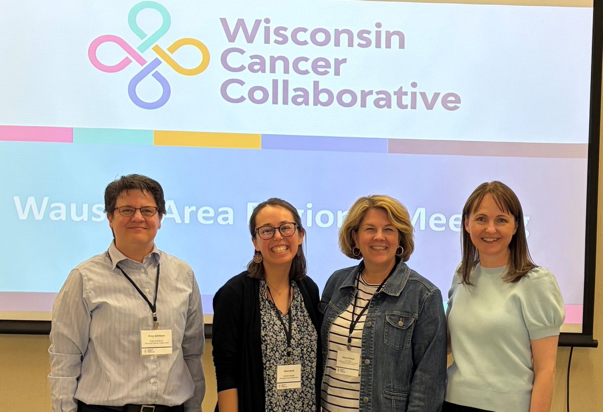 RWHC's tweet photo. Cheryl DeVault, our Senior Mgr of Chronic Disease &amp; Preventive Care Programs, attended @WisconsinCancer's regional meeting yesterday! 🎗️
She leads our Cancer Prevention Taskforce, connecting 24 rural hospitals &amp; clinics to increase screening rates &amp; reduce cancer mortality in WI. https://t.co/1MPVqEVYOx