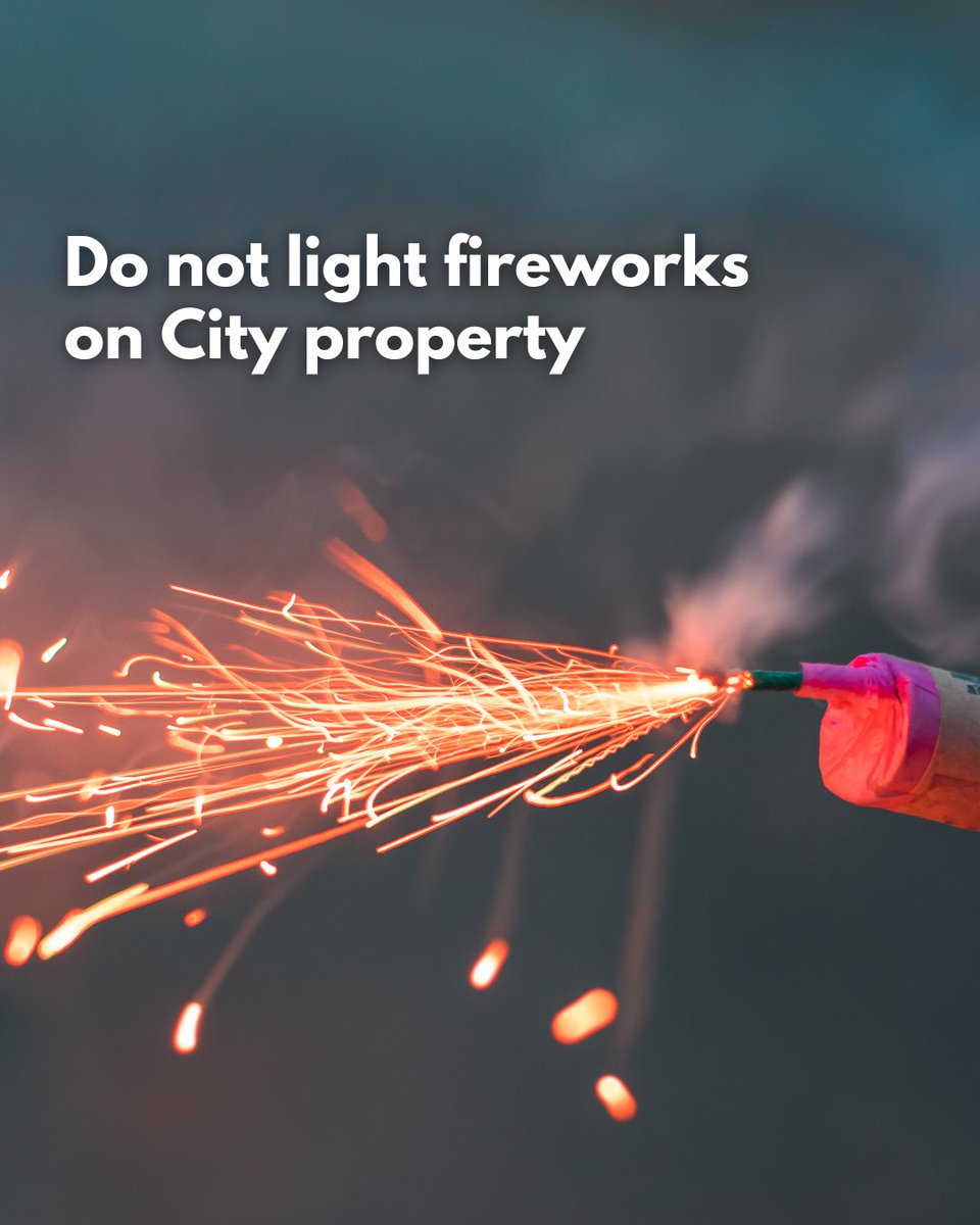 CityofPickering's tweet photo. Fireworks can be dangerous🎇⚠️

🚫Fireworks are not allowed on City property.

Fireworks are allowed on private property throughout Victoria Day weekend. If lighting fireworks on your own property, you should🔽

✅Only light one firework at a time when flat on the ground. NEVER light a firework in your hand or re-light duds.

✅Keep a water source close by (hose or pails of water).

☎️Reports can be made to the City's Customer Care Centre at 905.683.7575 or the Durham Regional Police Service non-emergency line at 1.888.579.1520. 

Visit https://t.co/H2uK8dClcG to learn more.

#PickeringFire #FireSafety