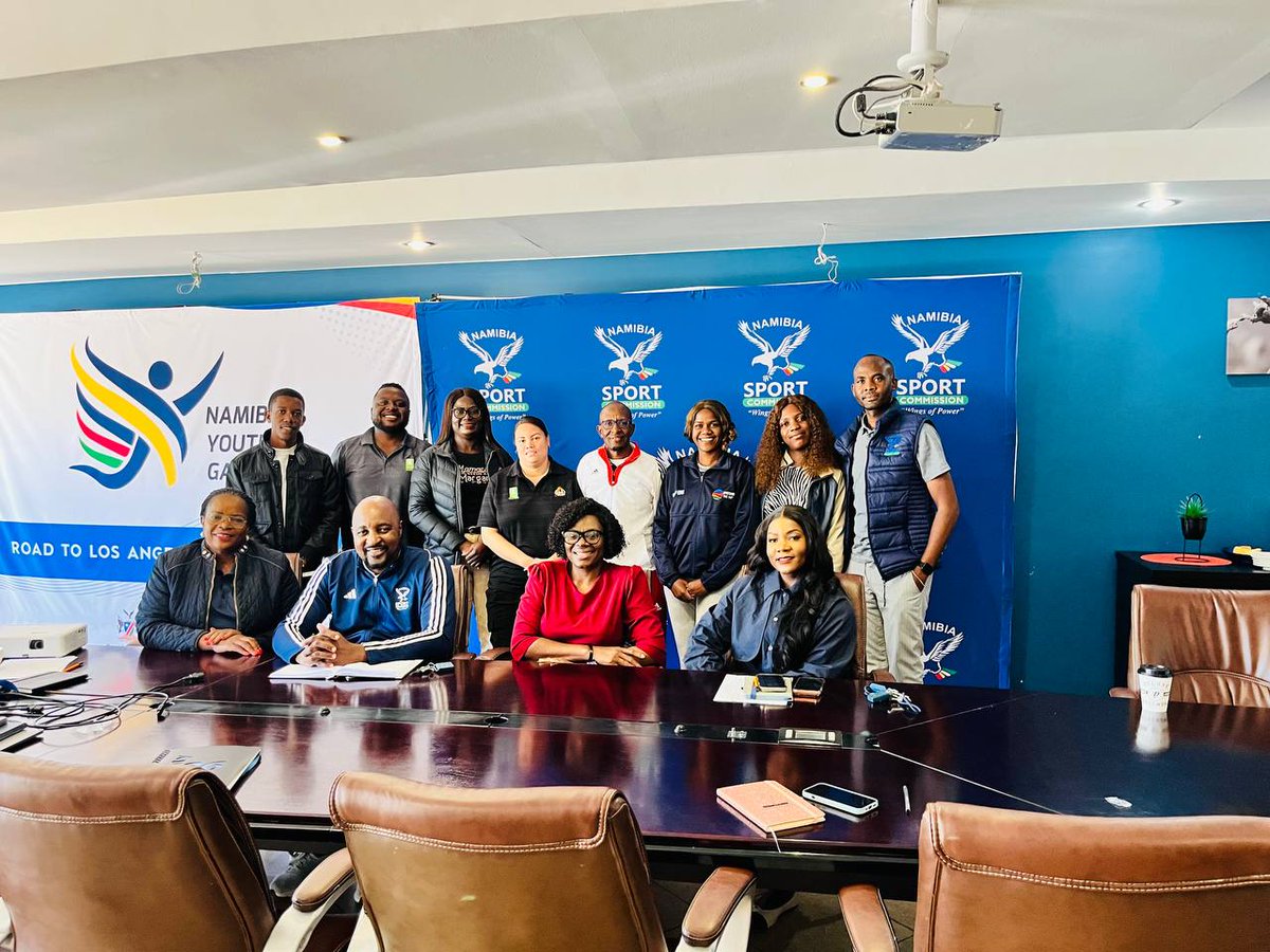 CreativeSportT's tweet photo. Momentum is building 🇳🇦

ESP Emeraldsand  Platforms met with the Namibia Sport Commission as preparations for CST Expo 2026 continue. A powerful collaboration focused on shaping the future of sport, creativity and tourism in Namibia
#CSTExpo2026 #esp #namibiasportcommission https://t.co/x43M4VhzUn