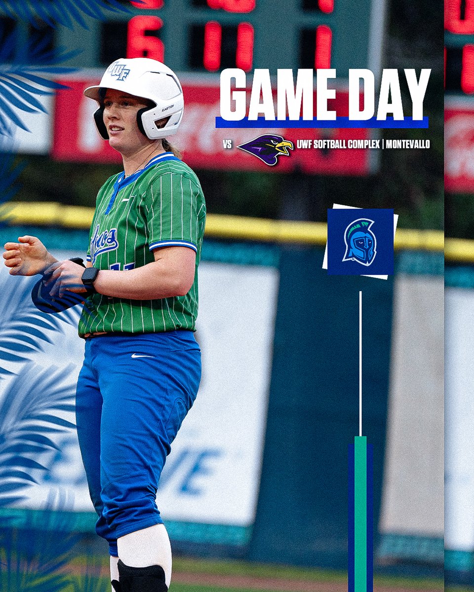 UWFSoftball's tweet photo. Locked in🔒 

🆚 No. 6 Montevallo
⏰ 2:30 PM
📍 UWF Softball Complex

Live stats and broadcast on https://t.co/FFNnrSwLp3

#goargos https://t.co/NYxRBgLbWL