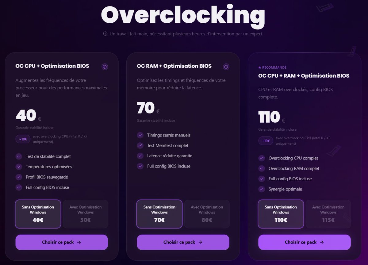 TweaksLab_'s tweet photo. Optimiser, c’est bien… mais overclocker, c’est encore mieux ! 😍

Et vous pouvez même faire les deux 👀

👉 https://t.co/HA6EFtIzUv https://t.co/W2E9MN8VHi