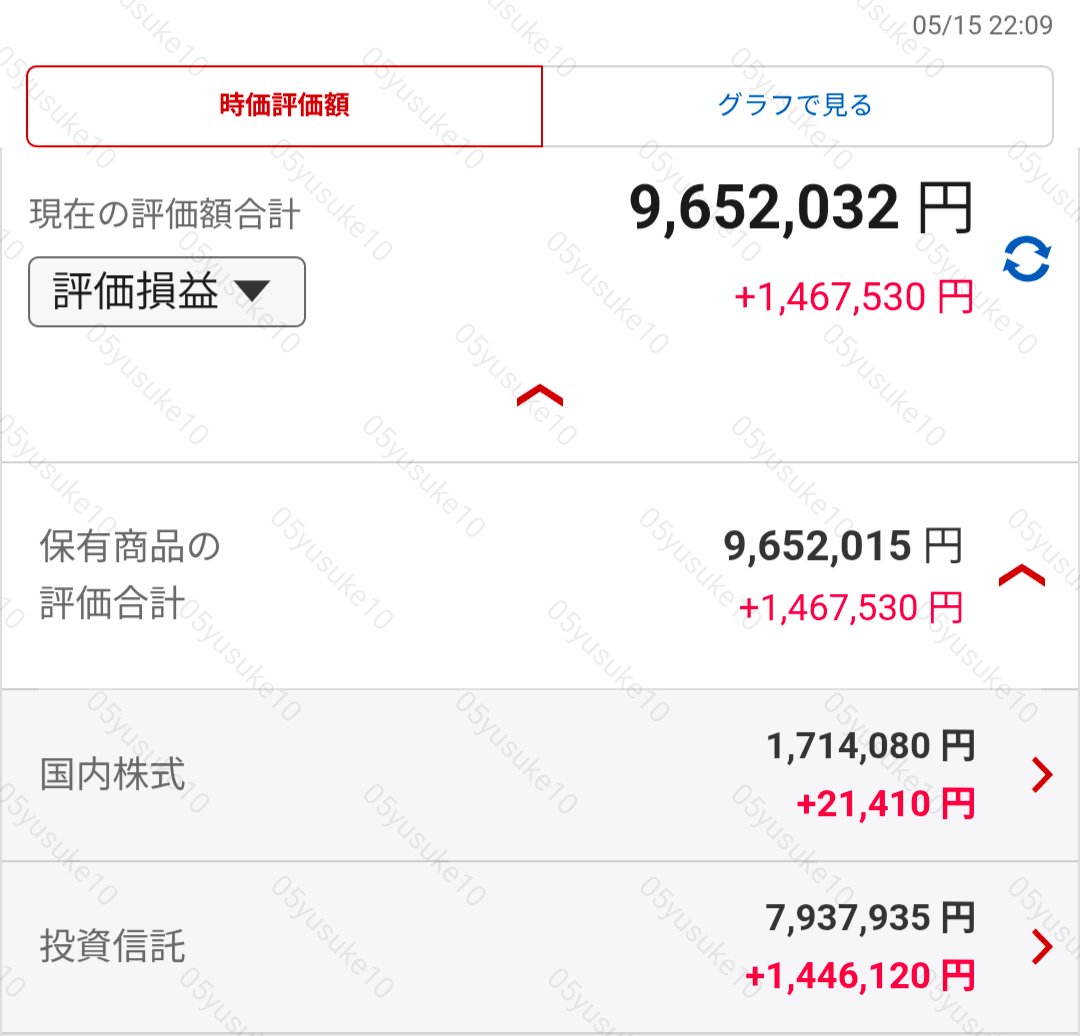 個別株&インデックス投資信託】 投資を始めて1年5カ月目！ 運用益が