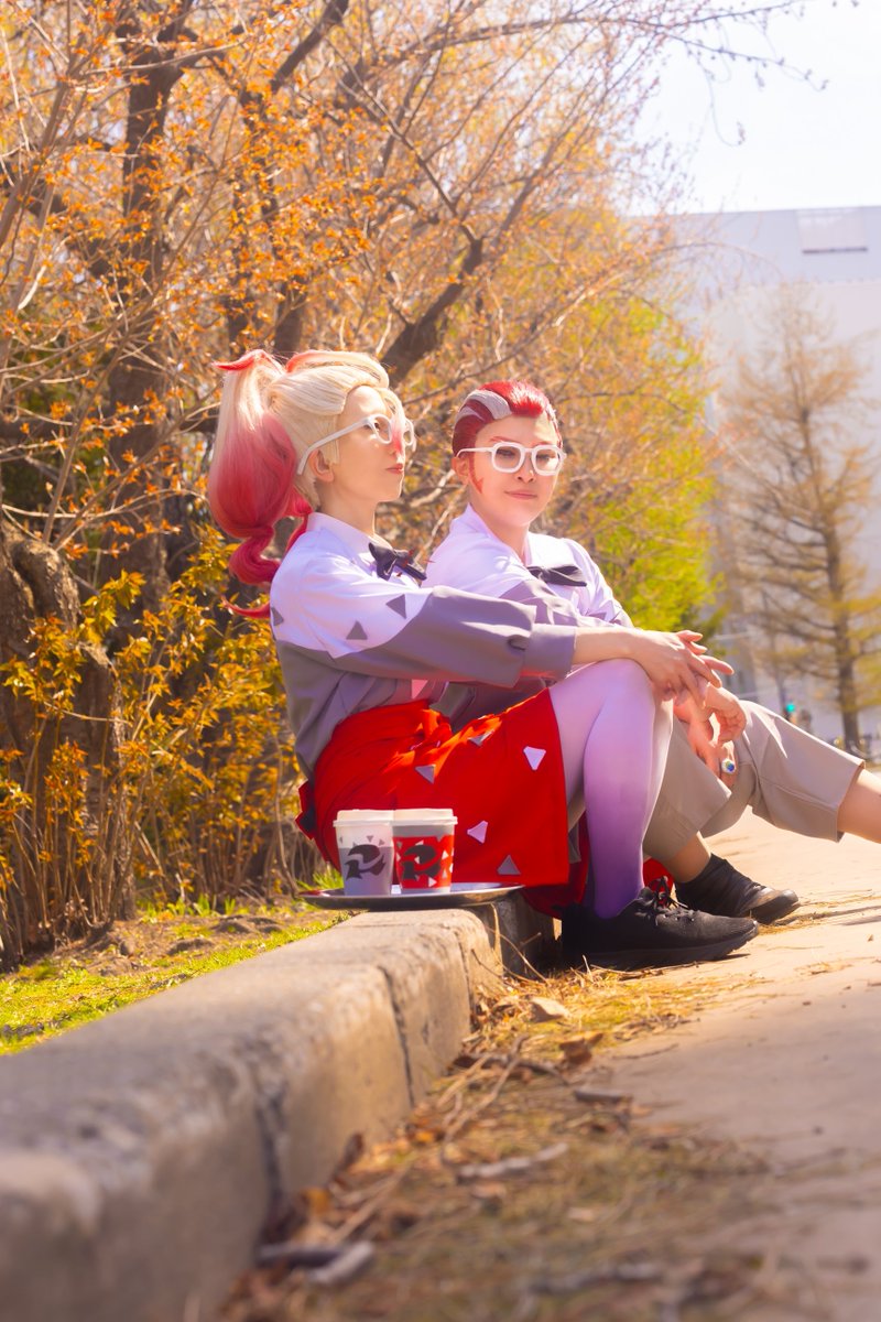 mem0r1es's tweet photo. 〚Cosplay/pkmn Z-A〛

　　　Coffee break...

グリ　　⇀凜吾(@ringo0188)
グリーズ⇀憂雨

photo
　⇀かめるさん(@Kamerun2406)
#はろこす https://t.co/2PW6poQiiV