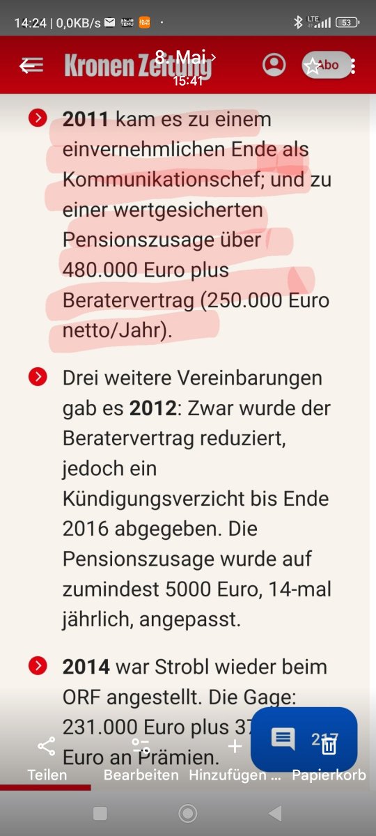 HelmutRamoser's tweet photo. Hätte ich in meiner Firma jemanden abhören lassen, wäre ich fristlos entlassen worden. Außer mein Chef hätte mich dazu aufgefordert und ich wäre ein skrupelloser Idiot und wäre dieser Aufforderung nachgekommen, dann wäre es vermutlich auch zu einer einvernehmlichen Trennung gekommen. Trotzdem hätte es ganz sicher keine Pensionszusage und auch keinen Beratervertrag gegeben. Zwischen meinem Arbeitsgeber und dem ORF liegen also Welten.