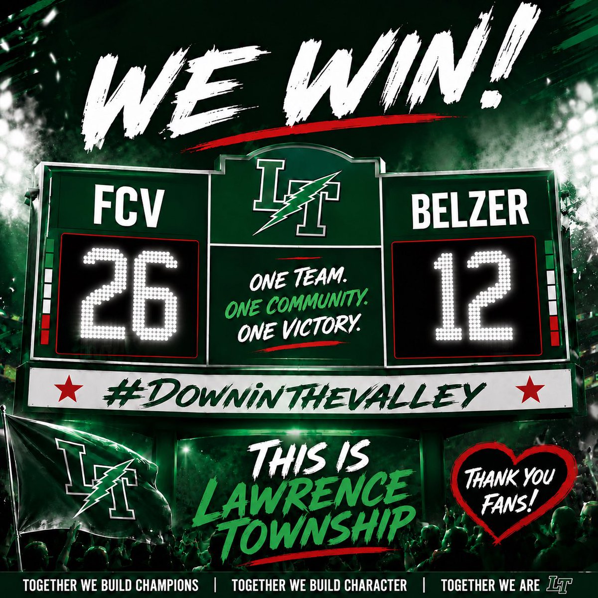 LNGFlagFB's tweet photo. Our feeder school Fall Creek Valley got the victory last night over rival Belzer! Good game and can’t wait to see you ladies join us up north! 
#Wethe_north
#LTPride
@ltgoodnews @lnwildcats @LNHSwildcats @FCVWildcats @BelzerBears @CoachMimms https://t.co/Puri1MjloN
