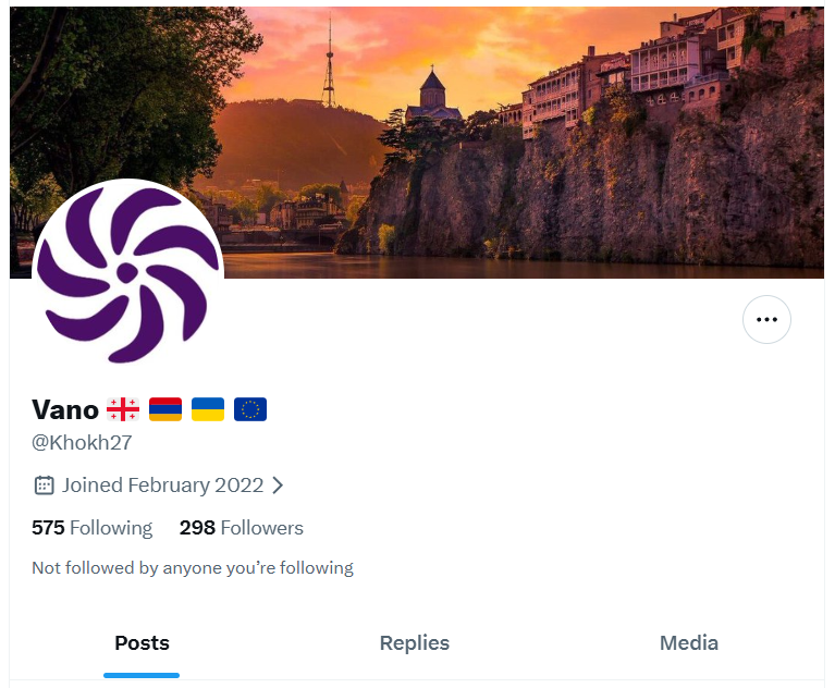 futurehades's tweet photo. The Georgian sell-out agents have moved to a new level; they’ve now added the Armenian flag to their profiles 🤣🤣🤣🤣 https://t.co/9IPszoudJO