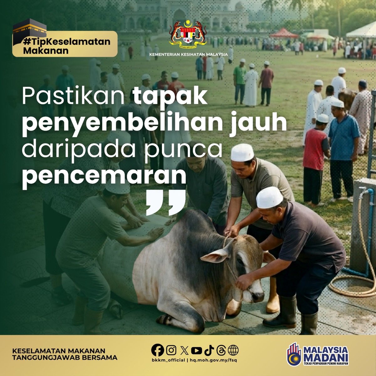 bkkm_official's tweet photo. Pejam celik, tinggal 12 hari je lagi kita nak sambut Aidiladha. Mesti AJK Masjid dan Surau atau penganjur persendirian sekarang tengah sibuk buat persiapan untuk melaksana ibadah korban nanti. https://t.co/Gl6DuZZfgC