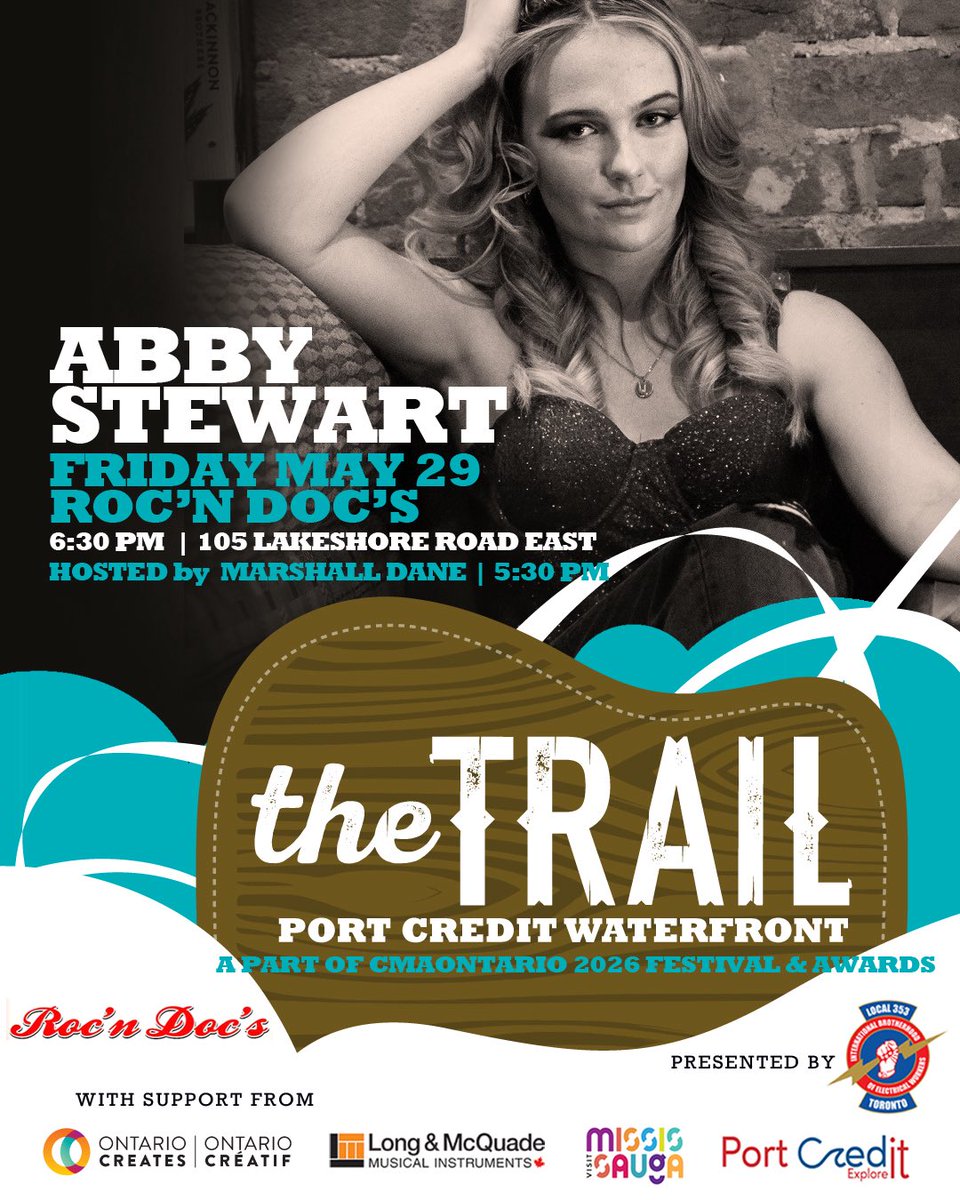 abbystewart01's tweet photo. CMAOntario week is coming FAST &amp; I’m excited to be part of this new @theCMAOntario initiative. I can’t wait to see everyone!  😆🎶🎤 

I’m over at @RocnDocs May 29th at 6:30pm, w NEW music for y’all to rock out to. Let’s do this!

#cmaontario #livemusic #BootsByTheBay #INthePort https://t.co/rY9KdJ8lve
