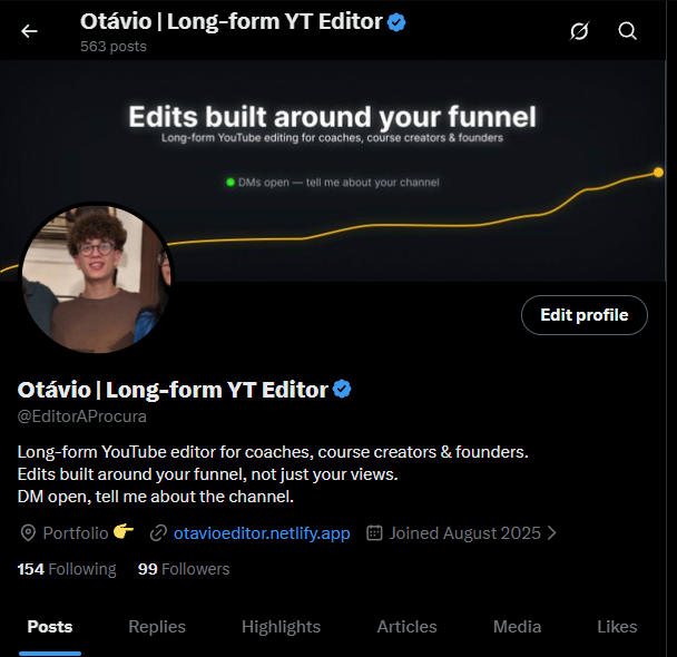 EditorAProcura's tweet photo. 99/100 followers.

One more to go 🚀 https://t.co/xNGoyCTmfl