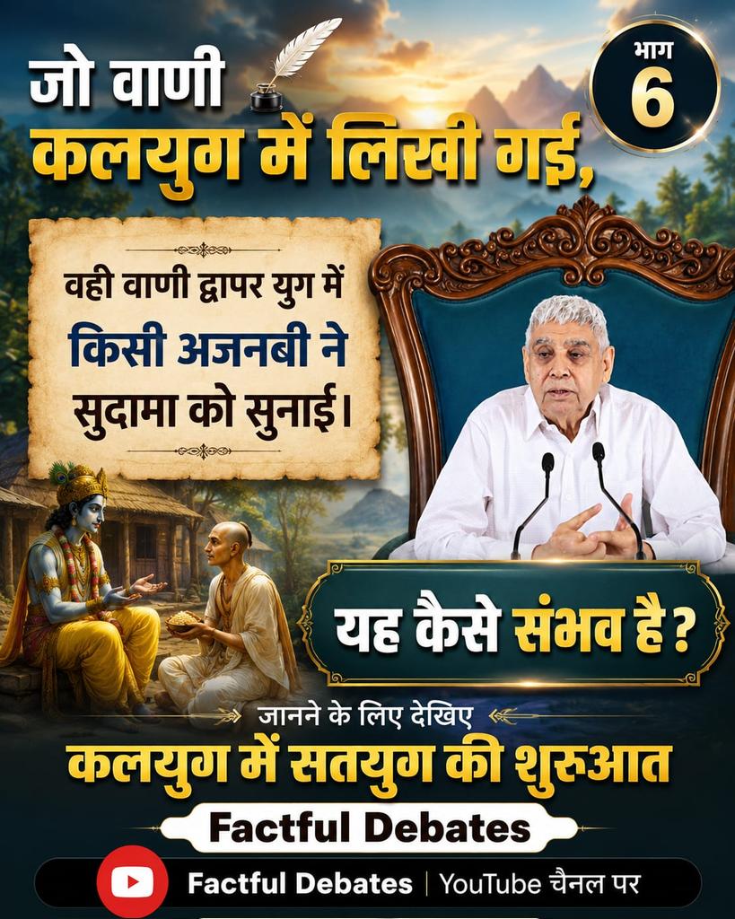 1rajkumar123's tweet photo. #सुदामा_कृष्णजीके_भक्त_नहींथे

हम सभी अपने इष्ट के दर्शन के लिए दूर दराज पहाड़ों में जाते हैं तो क्या सुदामा जी, कृष्ण भक्त होते तो अपने इष्ट के दर्शन के लिए नहीं जाते। 

मतलब साफ है सुदामा कृष्ण का भक्त था ही नहीं इसलिए तो वह नहीं जाना चाहता था।
👁️👁️👇
Factful Debates Yt Channel https://t.co/INVcvPdy6g