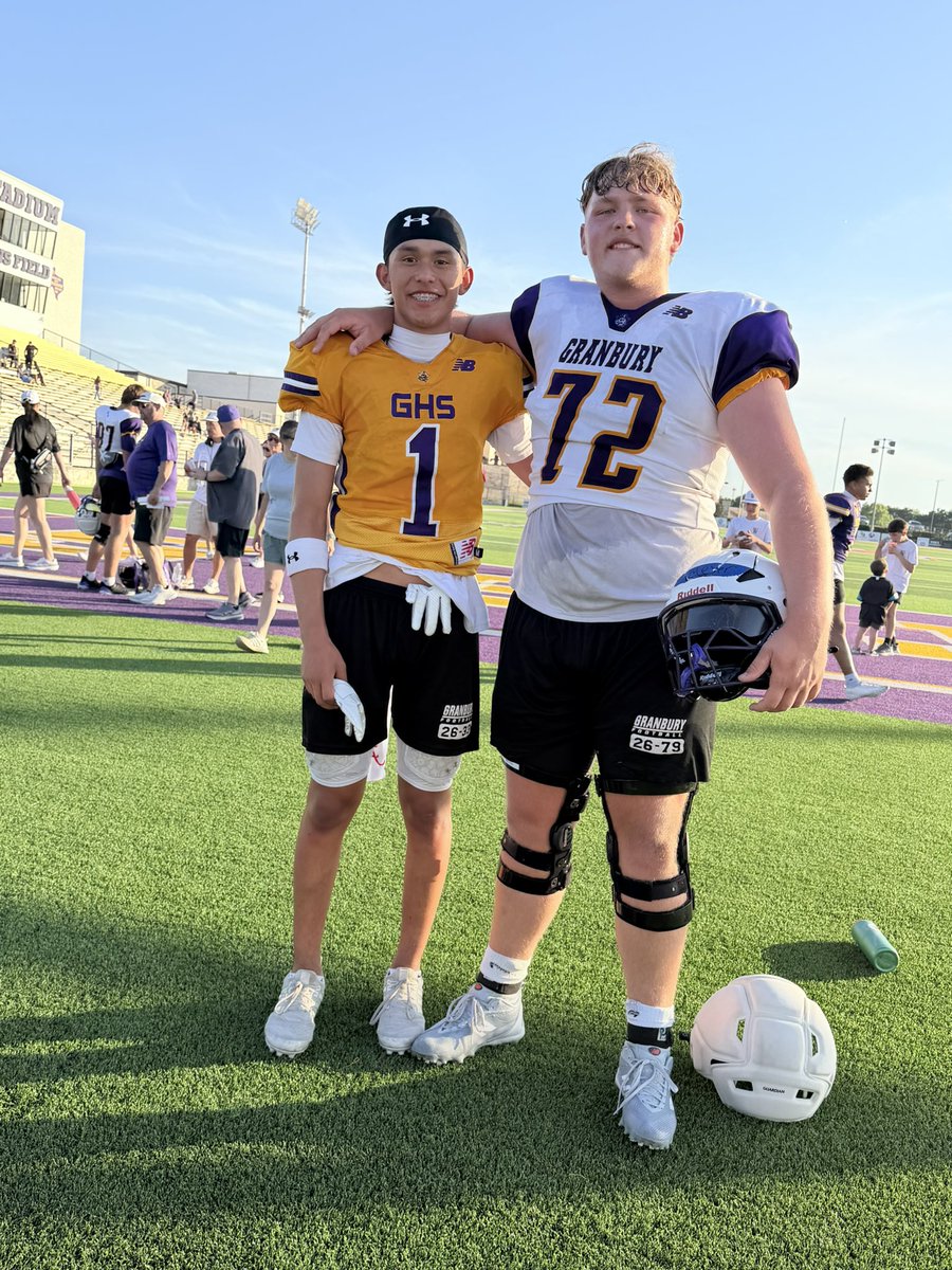 LukasRodr1guez1's tweet photo. 1st Spring ball in the books had a lot of fun and more to learn coming next year 
@darrickware 
@coachAllison11 
@EP_Mindset 
@GranburyFB 
@KirtGriffin12 https://t.co/XmGyAalLQt
