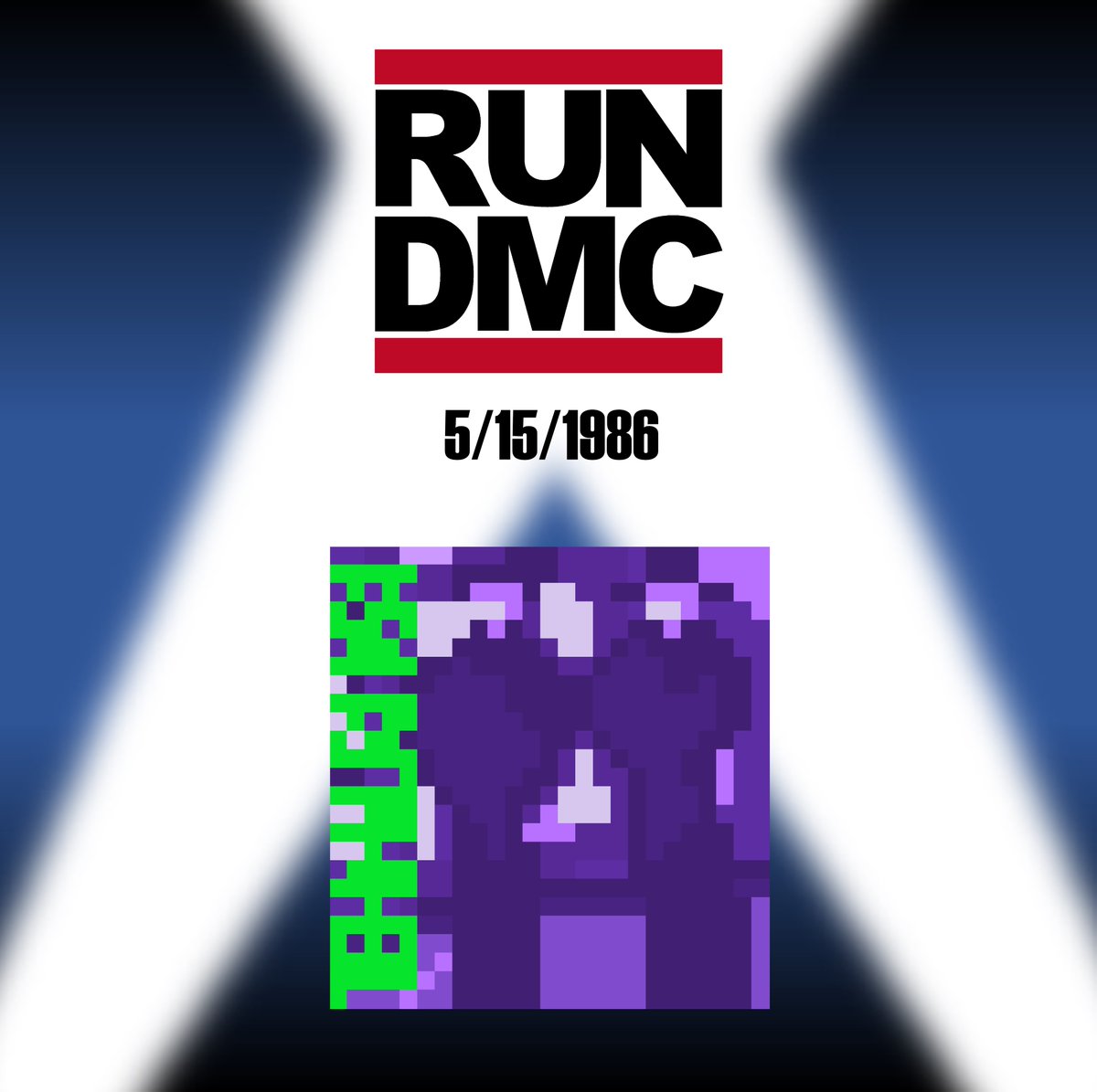 PixelStickArt's tweet photo. On this day in 1986, #RunDMC released their 3rd album, #RaisingHell! #pixelart #pixelartist #8bitart #8bitartist https://t.co/UgtEi1ZK6v