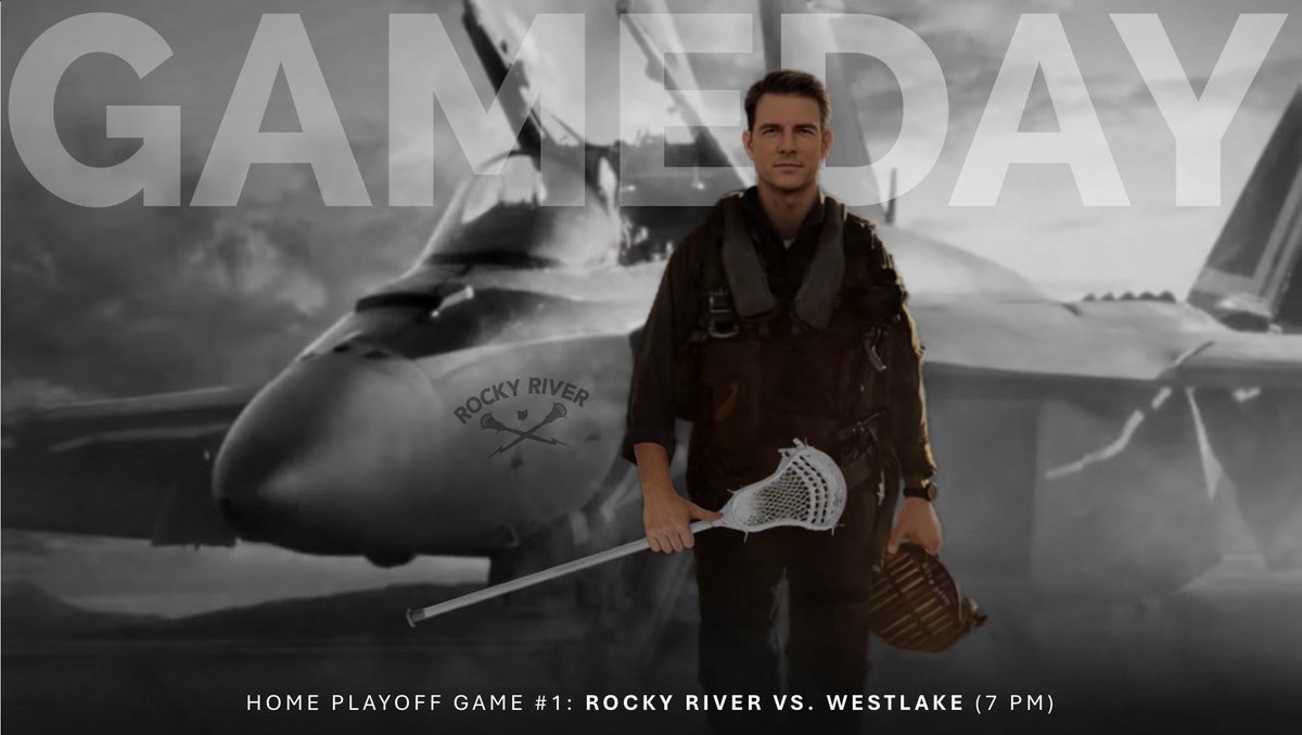 RockyRiverLax's tweet photo. Round 1 of the competition for the Region 5 Top Gun Trophy starts today for our boys against @westlake_lax. Win or go home starts tonight…#NoQuarter #WalkThePlank @rrboosters @116sports @rrhsBN @rivergirlslax https://t.co/8aPwWa5SJM