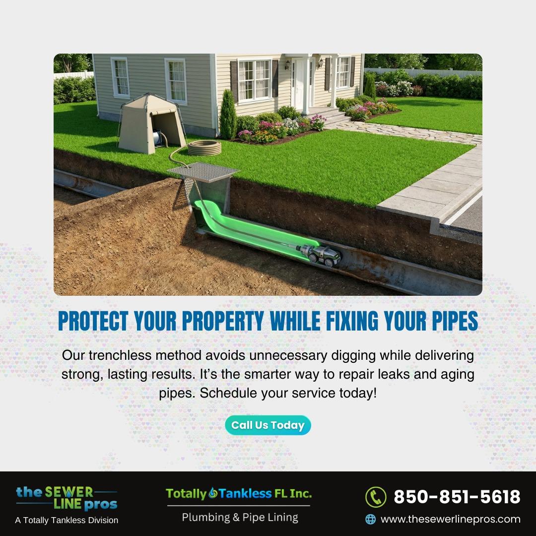 SewerLinePros's tweet photo. Repair your pipes the smarter way 💪💧

Our trenchless #pipelining solutions deliver strong, long-lasting repairs without the mess of major excavation 🏡✨

📞 (850) 851-5618
🌐 https://t.co/3d4o6vy3eH

#Panama https://t.co/9p5G3yANhq