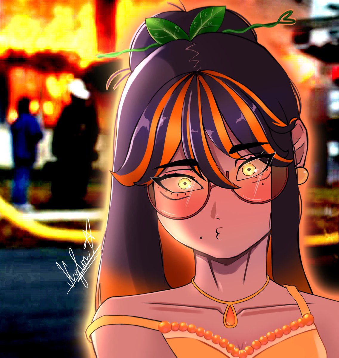 kyoruru_zz's tweet photo. Finished my first artwork! This is my OC! 🥰 https://t.co/Ompu5W4Dcu