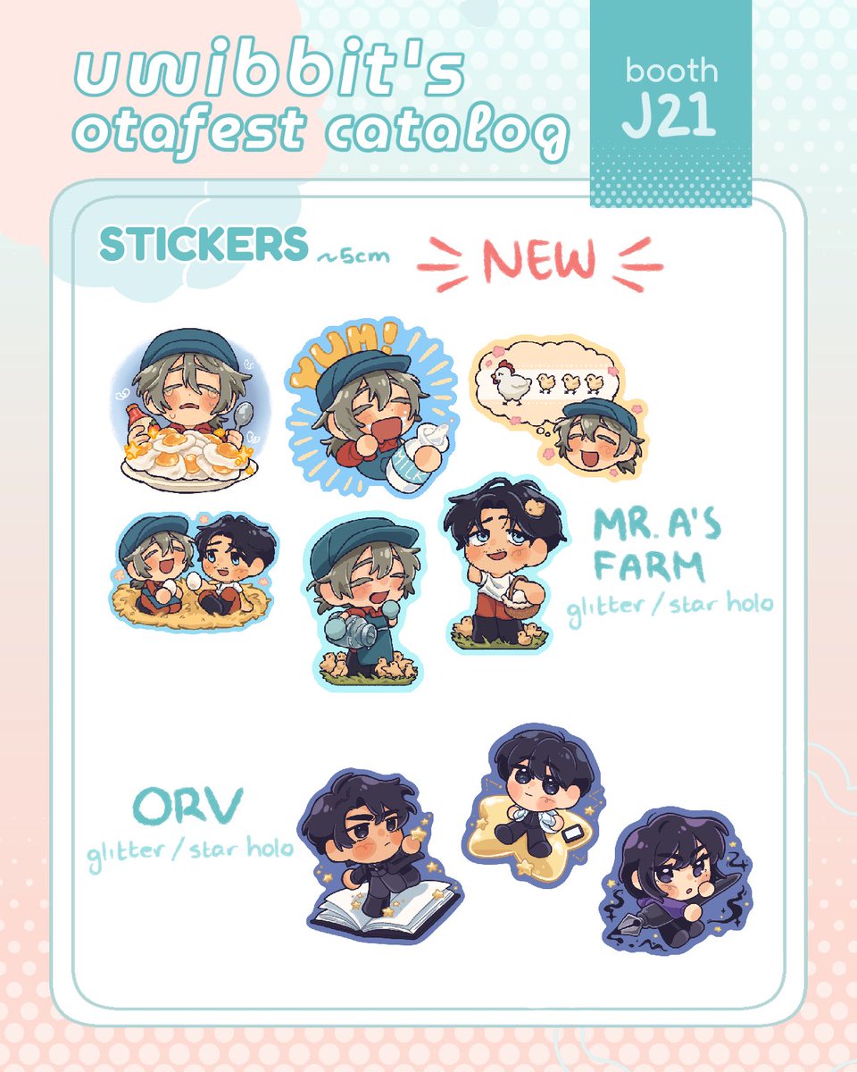 uwibbit's tweet photo. [likes and rts appreciated!!]

Updated my catalog for otafest!! Sorry its kinda scuffed i did this at the airport at like 7am 💀
Everything’s pretty much the same but i have some new stickers!! (1/3)

#otafest #otafest2026 https://t.co/3q1fizGiWk