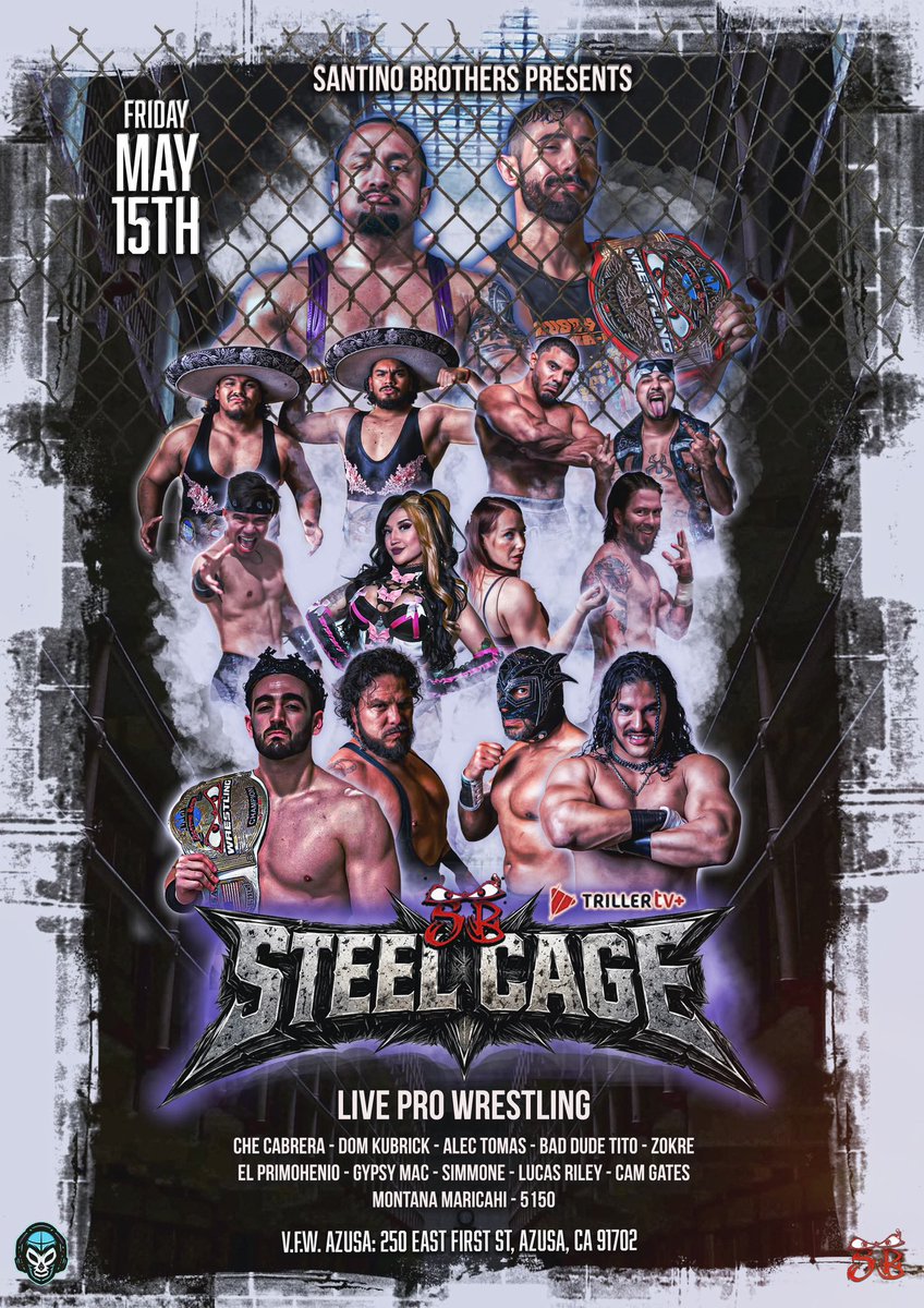 Iamcamerongates's tweet photo. Fight til the very end, like it’s the last time. 

🏆

@SantinoBros 

📅 THIS FRIDAY 8PM
📍 Azusa, CA
🎟️ https://t.co/BnoXpXoMNb

#HighlyRecommended #AintNice https://t.co/TQbJjwPOJf