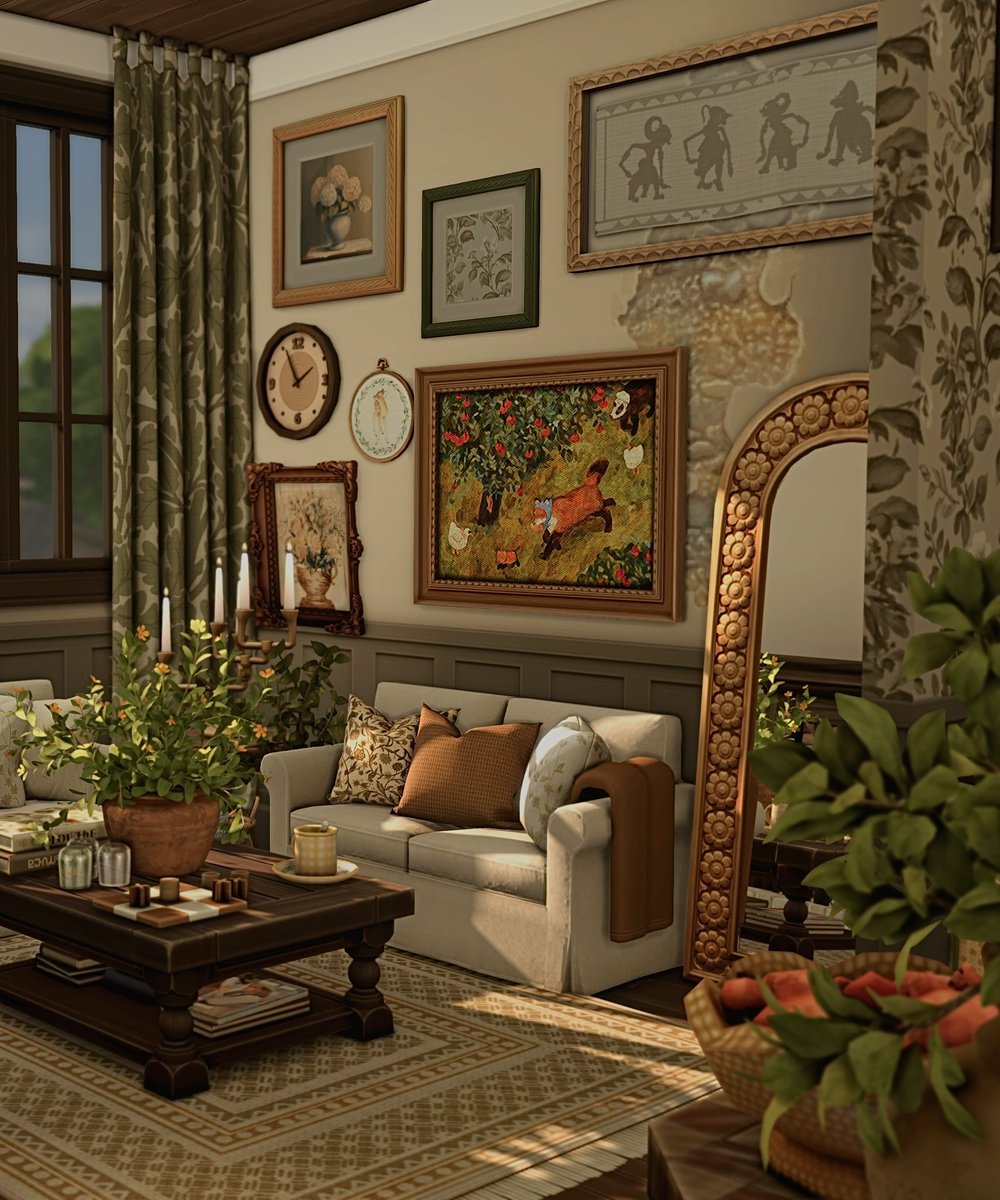 memesiims's tweet photo. My sim Sadie Mae will be moving into her late grandmother’s cottage. She decided to keep most of what Grandma Belinda had and added her own touches. 

I did not build this lot, only decorated. This lot is created by @annasiims . It is absolutely stunning and move in ready
#TS4 https://t.co/uZ3YsO0ywo