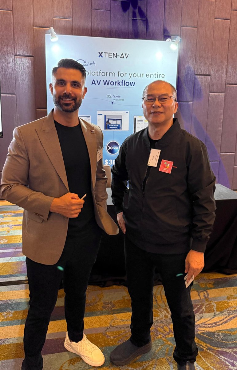 xten_av's tweet photo. Great conversations and exciting discussions around the future of AI-powered AV at @InfoComm Asia Pro AV Connect: Malaysia.  

From live XTEN-AV demos to showcasing XAVIA on stage, it was incredible connecting with AV leaders. 

#XTENAV #InfoCommAsia #ProAV #XAVIA #AVTechnology https://t.co/yZHcZ4jwQk