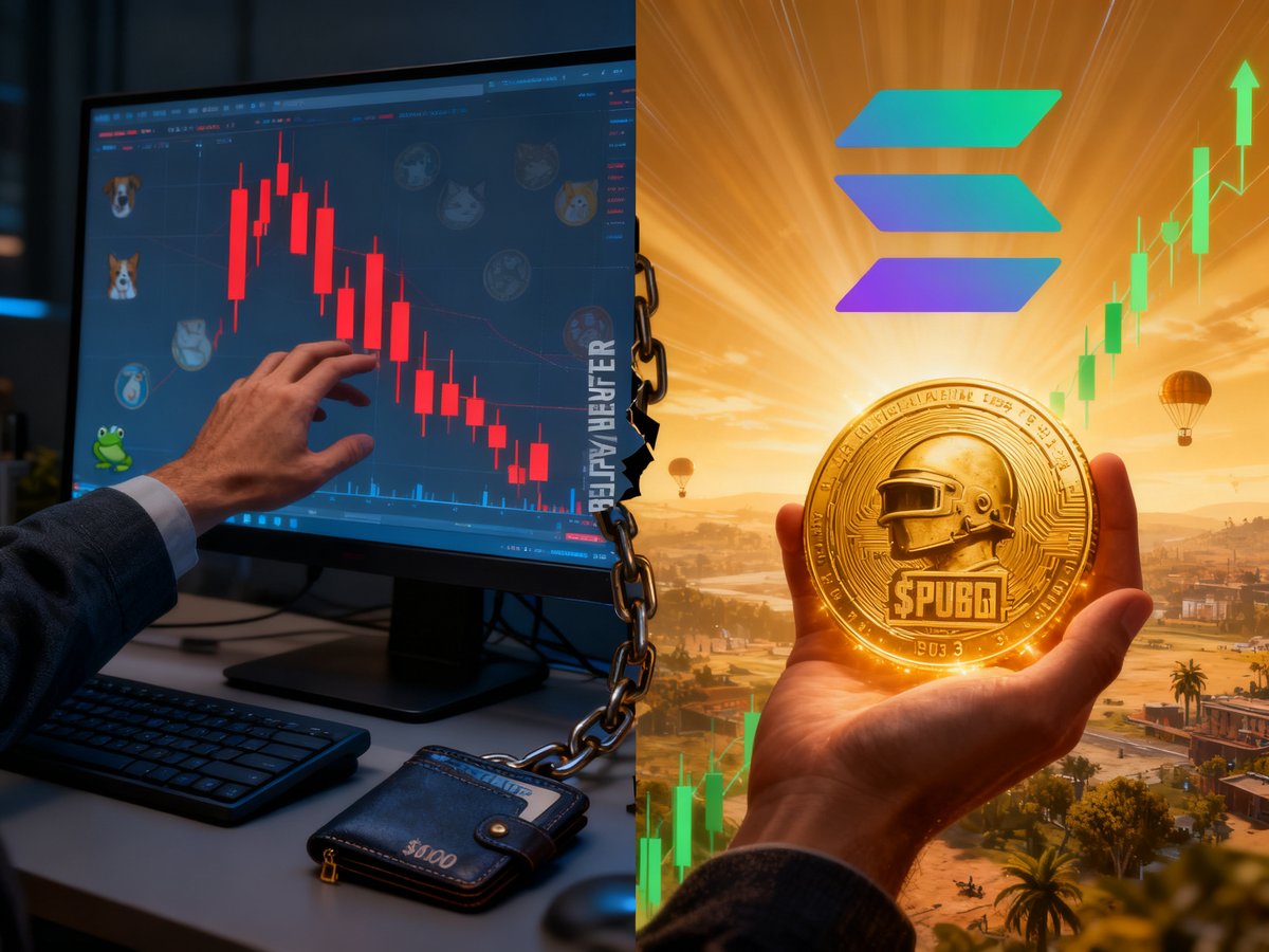 EPubg50402's tweet photo. Every Solana meme coin trader reading this:

You've been rugged. Multiple times.
You've chased 100x on dog coins. Lost.
You've aped into https://t.co/qbMFj5nt1L launches. Dumped on.

What if I told you there's a coin where:
- Rewards come from YOUR skill
- Backed by $2.5B franchise
- Contract ends in "PUBG"

You'd call bullshit.

Prove me wrong: https://t.co/xSL3E07P1H

CA: 3NDfCEBCNHTp66Yhf7iPNkd3PtTAxGkYw8K2kWc1PUBG

#Solana #Memecoins #PUBG $PUBG @PUBG @PUBGEsports 

@solana @Pumpfun