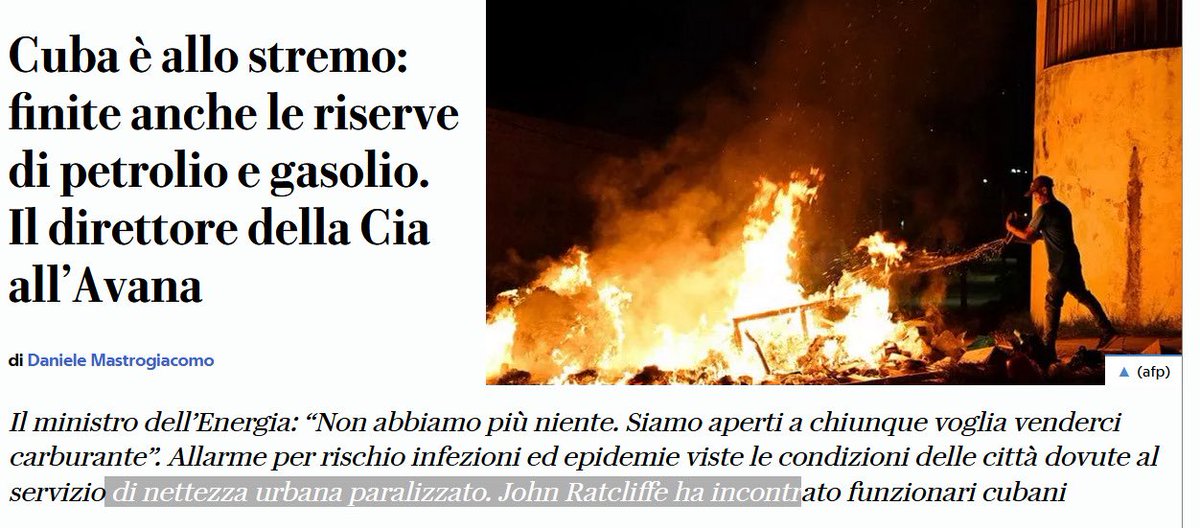 md5762's tweet photo. Comunque la si pensi, nel silenzio generale anche della sinistra politica, sta avvenendo una catastrofe umanitaria in un paese stupendo #cuba #embargo #bloqueo https://t.co/Dl4j7Do8vi