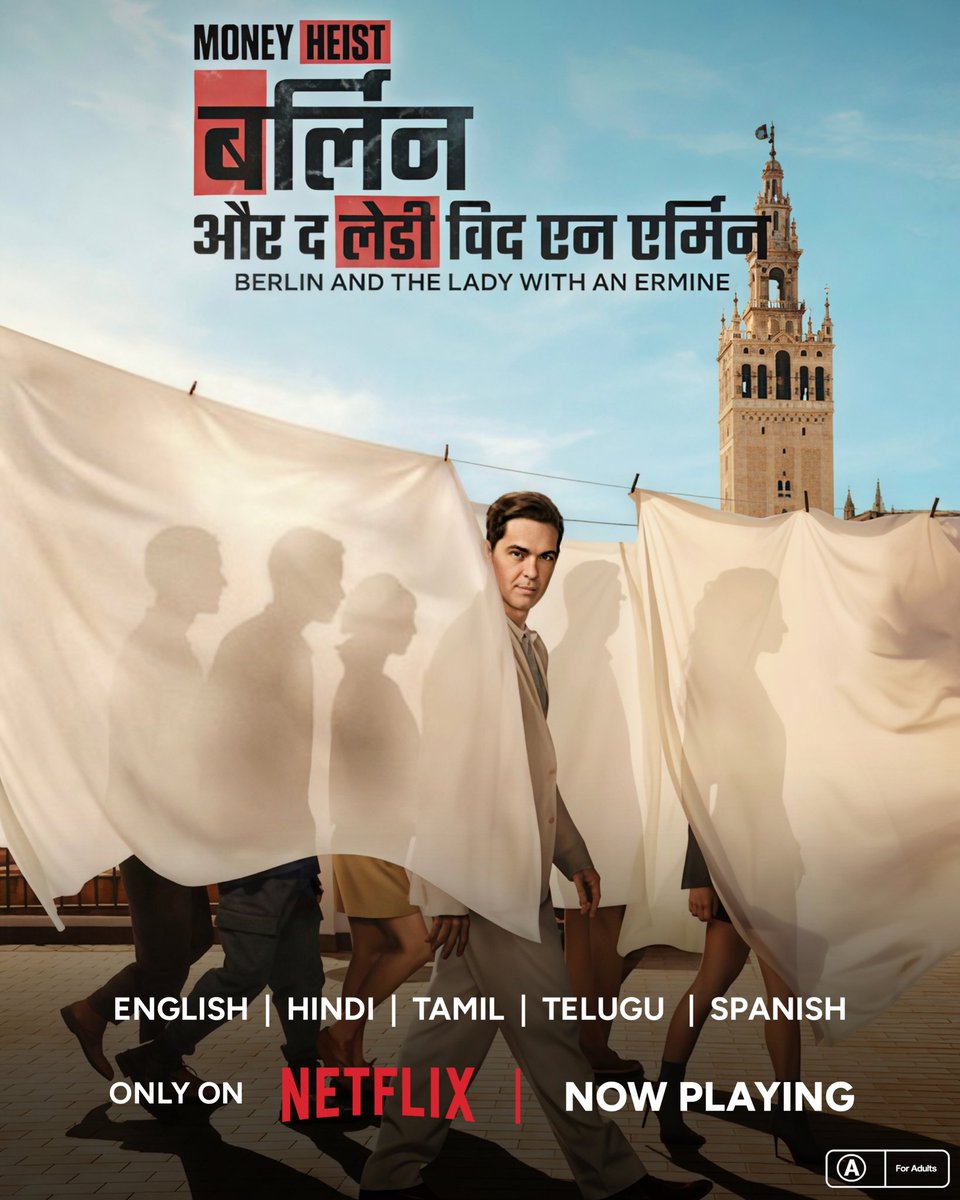 FlickMatic_'s tweet photo. 🎬 Berlin and the Lady with an Ermine — Series
🎭 Heist • Crime • Thriller
🎧 Hindi, Tamil, Telugu, English &amp; Spanish
📂 All 8 Episodes Streaming Now
📺 Netflix

#Berlin #NetflixOriginal #MoneyHeist #Netflix https://t.co/qMXySQeKHB