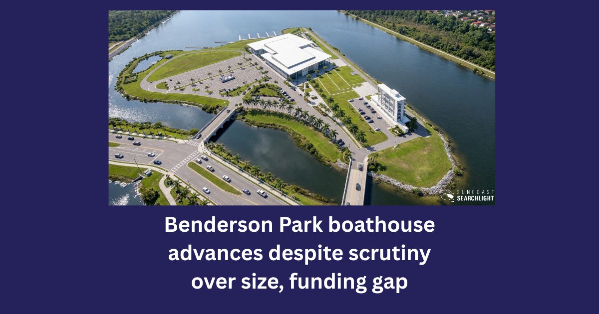 SunSearchlight's tweet photo. Critics say the proposal reflects a familiar pattern at Nathan Benderson Park: ambitious expansion plans backed in part by taxpayer dollars but heavily dependent on private fundraising that has yet to materialize. https://t.co/mPazOo0wZW https://t.co/yS58BZlT0a