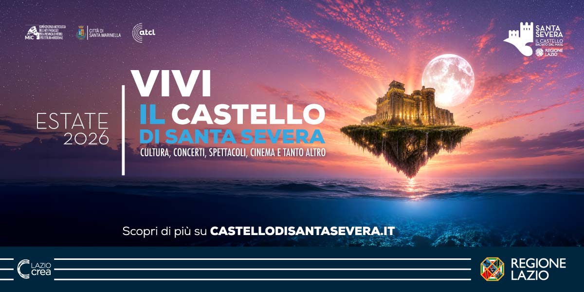 Castello_Severa's tweet photo. Sta per alzarsi il sipario su un’estate straordinaria.
Lunedì  18 maggio 2026, alle ore 11.30, presso la Sala Tevere della Regione Lazio, sarà presentata ufficialmente la nuova stagione di “Vivi il Castello di Santa Severa – Estate 2026”. https://t.co/ubTCHTbt40