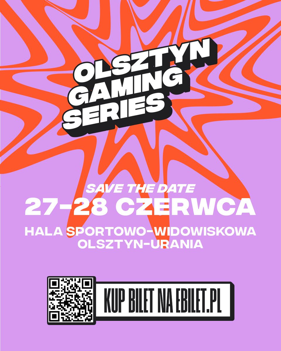 olsztyngg's tweet photo. Już 27-28 czerwca Olsztyn ponownie stanie się stolicą polskiego gamingu! Zapiszcie ten termin w kalendarzu i widzimy się na OLSZTYN GAMING SERIES 2026. 🗓️ 

Psst... Wkrótce mocne ogłoszenie! 💥 https://t.co/3XCtko4S1s