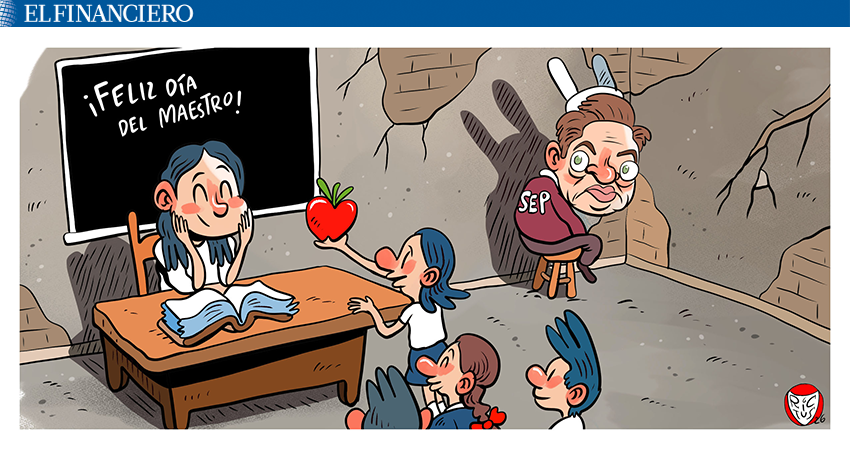 ElFinanciero_Mx's tweet photo. #MonerosFinancieros | “Feliz Día del Maestro” por @monerorictus https://t.co/My8P1PHt19