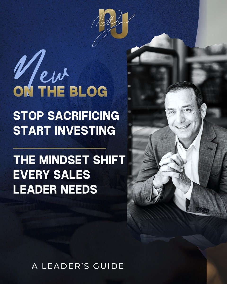 nathanjamail's tweet photo. You're not sacrificing family time. You're investing in their future.
That one word shift changes everything about how leaders perform. Stop sacrificing. Start investing. Build to Win™.
→ https://t.co/1QYTu2VMQs
#BuildToWin #SalesLeadership #LeadershipMindset https://t.co/YLgyOWZtrl