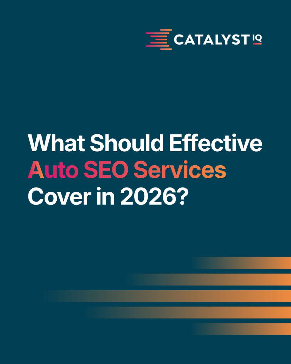 CatalystIQTeam's tweet photo. Effective automotive SEO services today should cover three disciplines: SEO, AEO, GEO. 

If your strategy only covers one of these, you’re leaving gaps in how shoppers find and choose your dealership.

Read the full blog to go deeper → https://t.co/qyNIB3jk3e https://t.co/H8gdYkg4LO