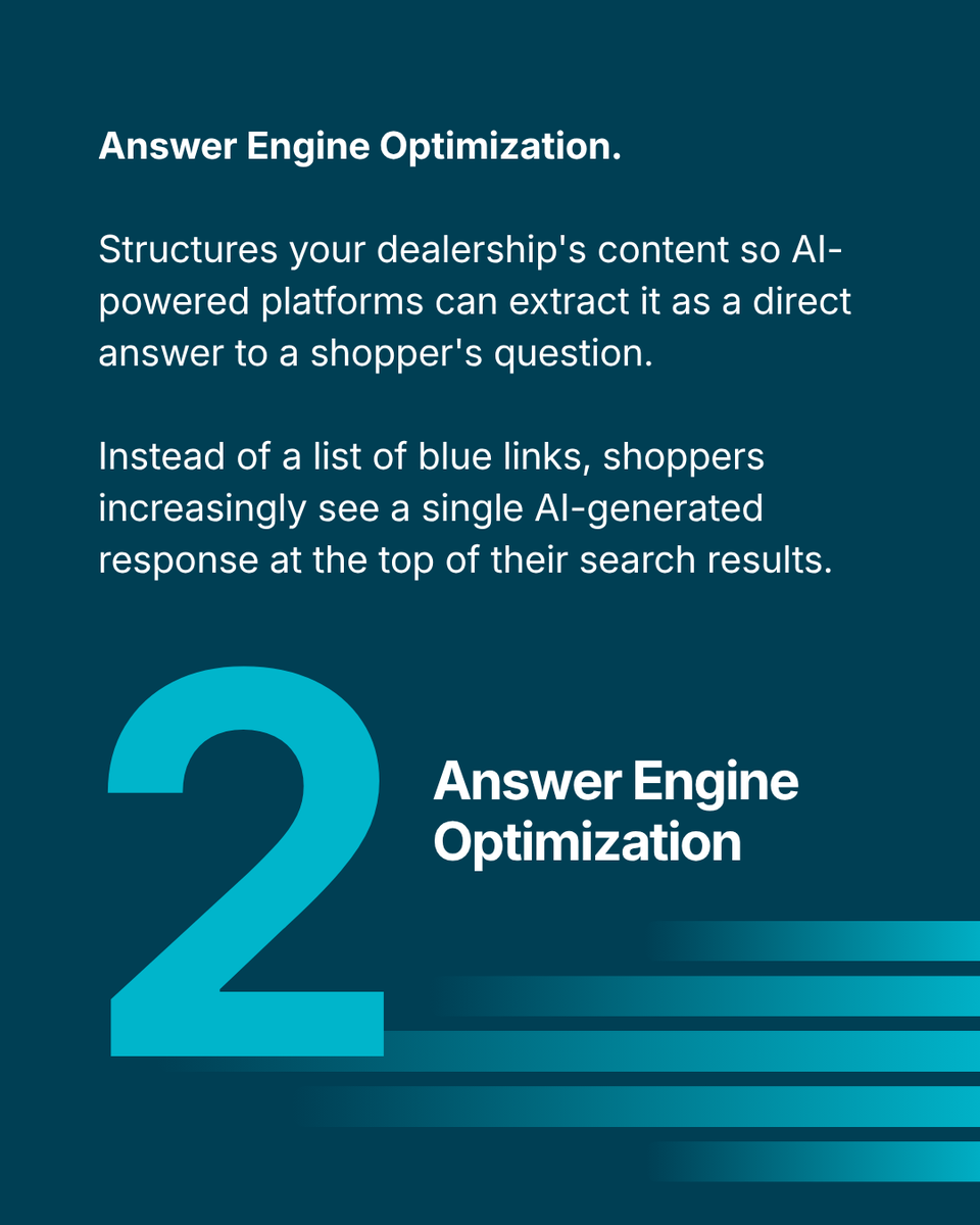 CatalystIQTeam's tweet photo. Effective automotive SEO services today should cover three disciplines: SEO, AEO, GEO. 

If your strategy only covers one of these, you’re leaving gaps in how shoppers find and choose your dealership.

Read the full blog to go deeper → https://t.co/qyNIB3jk3e https://t.co/H8gdYkg4LO