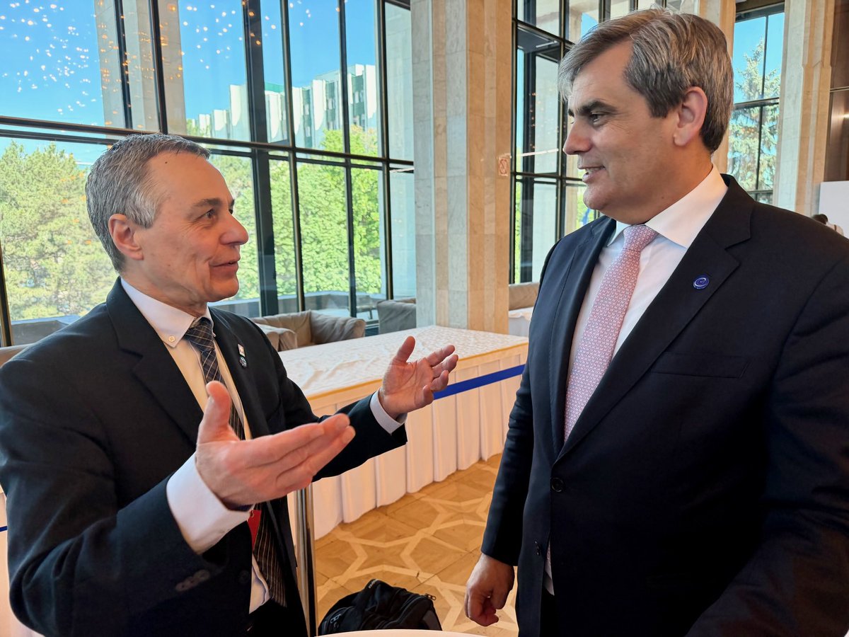ignaziocassis's tweet photo. I met in Chisinau with my Monaco @IBerroAmadei and Montenegrin @ErvinIbrahimov1 counterparts, ahead of their successive Presidencies of the @CoE Committee of Ministers. 

We discussed the importance of strengthening synergies between the Council of Europe and the @OSCE, two organisations built on shared democratic and humanist values.