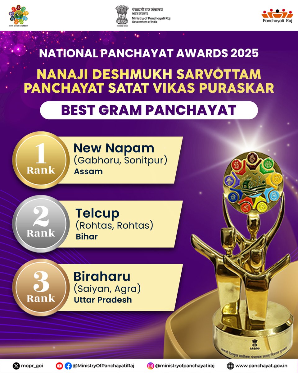Ministry of Panchayati Raj, Government of India tweet media