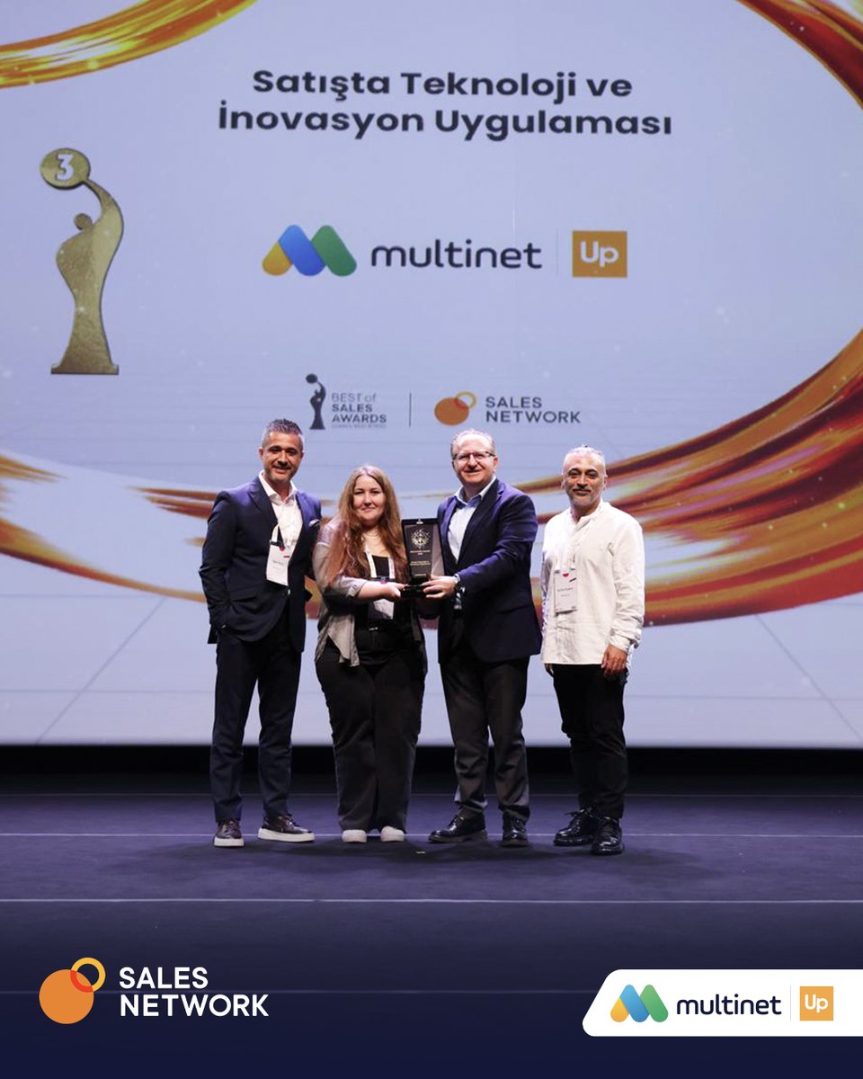 multinetcomtr's tweet photo. Kadınların satış ekiplerinde daha güçlü şekilde yer almasını destekleyen projemizden çalışan deneyimini geliştiren uygulamalarımıza, staj ve yetenek gelişim programlarımızdan yapay zekâ destekli satış süreçlerimize kadar uzanan çalışmalarımızla, Best of Sales Awards’ta 4 farklı kategoride ödül kazanmanın gururunu yaşıyoruz. 🏆
🥇 Satışta Kadının Güçlenmesi: “Telesatış Organizasyonunda Kadın Gücünü Büyüten Dönüşüm Yolculuğu” projemizle birincilik ödülü
🥇 Satışta Kariyer İnsan Kaynakları Uygulamaları: “MultiTalent Sales Staj ve Gelişim Programı” ile birincilik ödülü
🥉 Çalışan Deneyimi İnsan Kaynakları Uygulamaları: “MultiWell” projemiz ile üçüncülük ödülü
🥉 Satışta Teknoloji ve İnovasyon Uygulamaları: “MultiGPT: Kurumsal Yapay Zekâ Asistanı ile Satış Süreçlerine Hız Kazandırmak” projemiz ile üçüncülük ödülü
Farklı alanlarda hayata geçirdiğimiz çalışmaların ödüllendirilmesinden büyük mutluluk duyuyor, emeği geçen tüm ekip arkadaşlarımıza teşekkür ediyoruz. ✨

#MultinetUp #SalesNetwork #bestofsalesawards