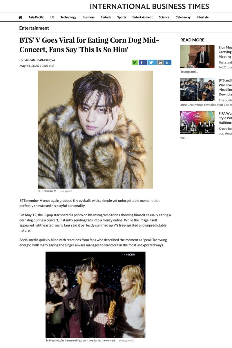Taehyung Naver tweet media
