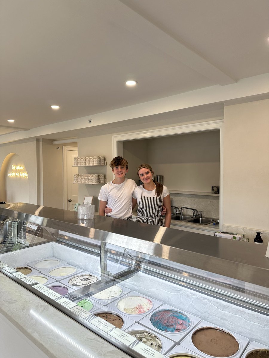 PIPFoxboro's tweet photo. This week’s #NoteworthyNeighbor is Sara Gibson!
 
Sara’s dream was always to own her own ice cream shop, and in 2023 her dreams became reality as she opened Ice Cream Beach Club on Mechanic Street. https://t.co/Ljvk8SRsuG